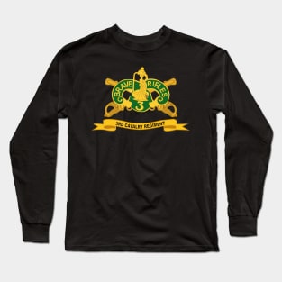 3rd Cavalry Regiment w Br - Ribbon Long Sleeve T-Shirt